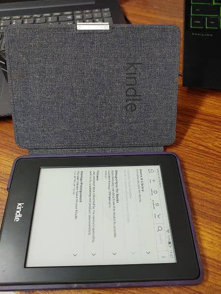 Amazon Kindle 6th Gen with Original Leather Case 2