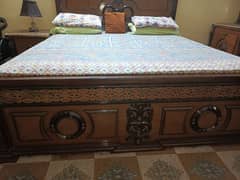 Sheesham wood pure bed set