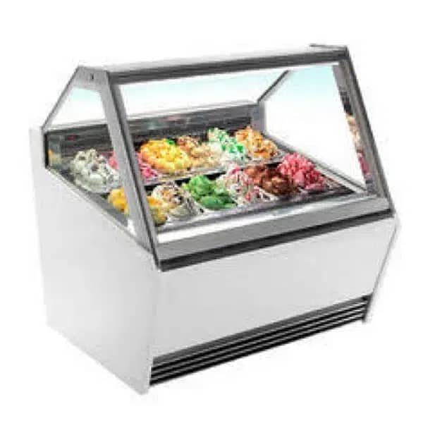 Ice Cream Display Counter Freezer 0