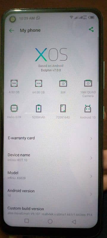 infinix hot 10.4/64 1