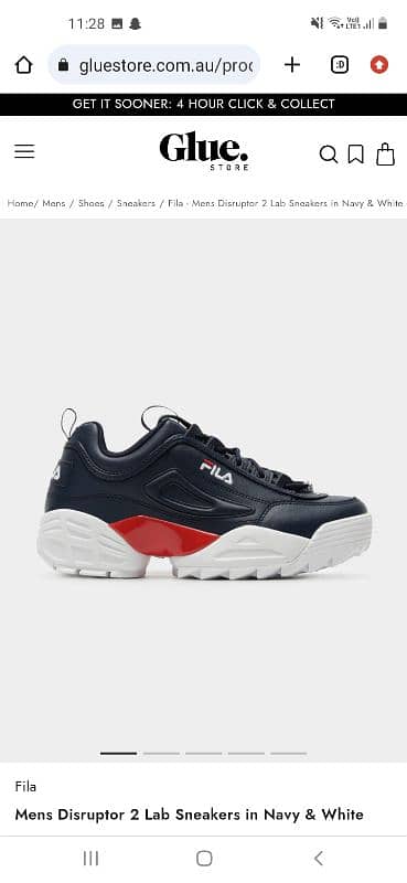 Fila disrupter 2 lab sneakers 3