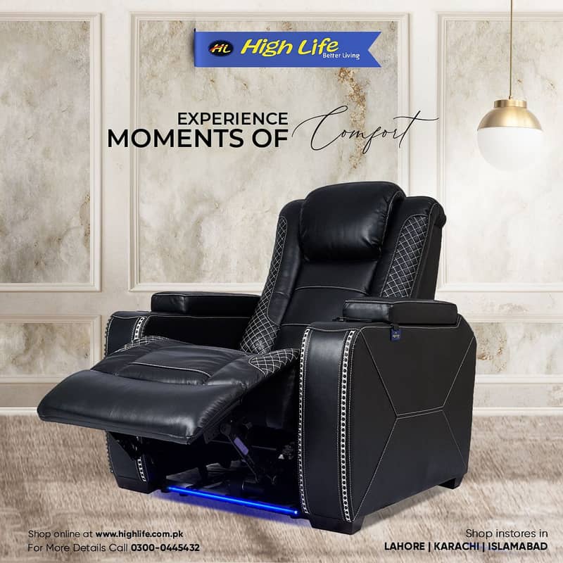 HIGH LIFE RECLINER SOFA. Pakistan’s Best Recliner Sofas|Recliner 3