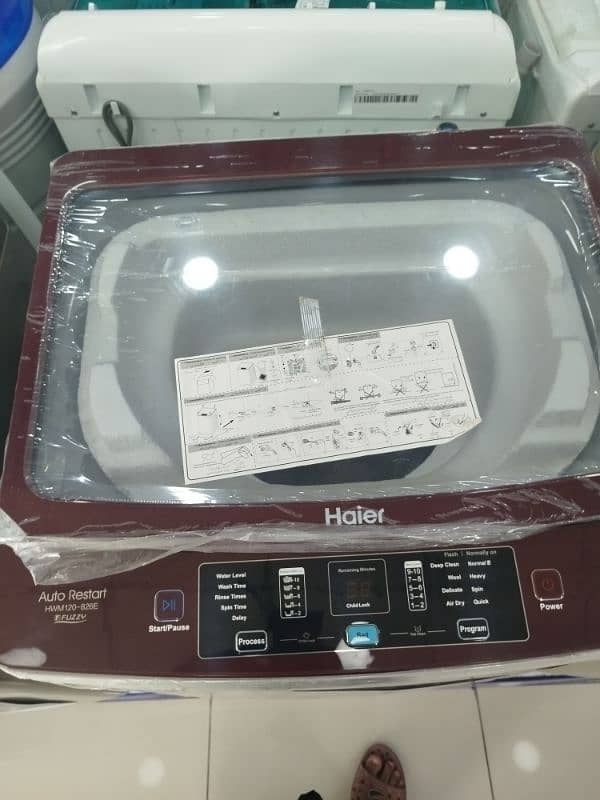 HAIER WASHING MACHINE ONE TOUCH SOLUTION 1