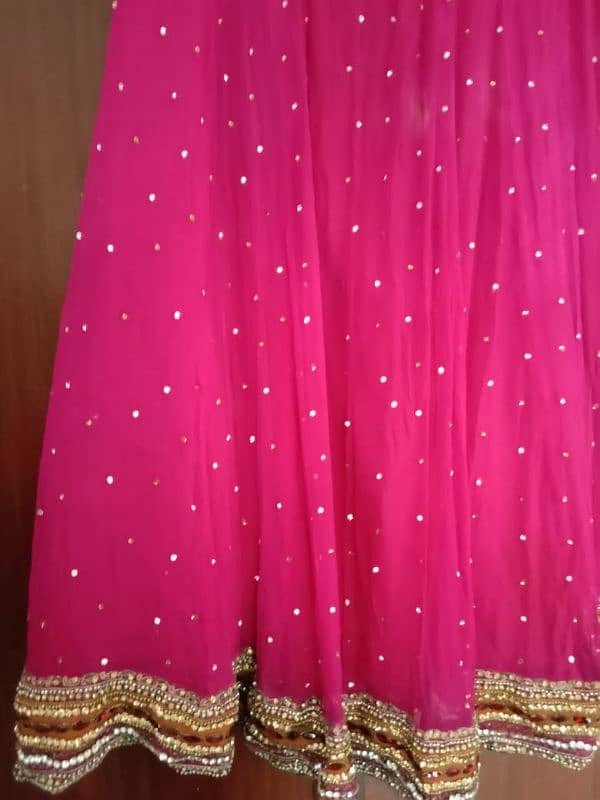 bridal lehnga with long gaon 1