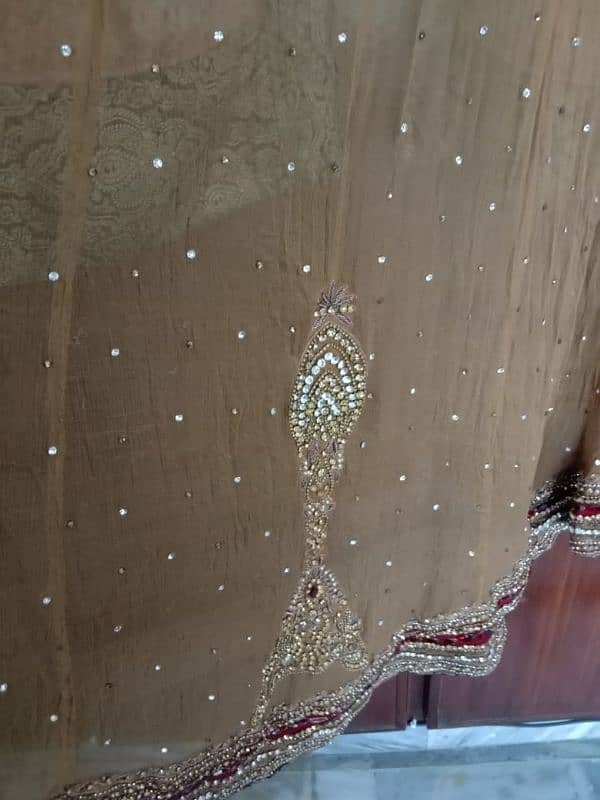 bridal lehnga with long gaon 3