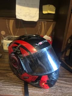 Vector Red Motorcycle Helmet