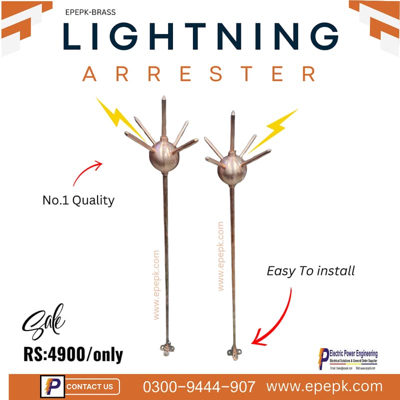 Lightning Arrester | Earthing Material | ESE lightning Protection. 2