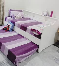 bunk bed with mattress