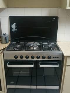 Stove with microwave