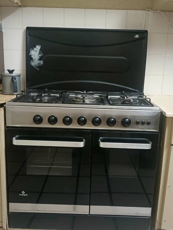 Stove with microwave 1