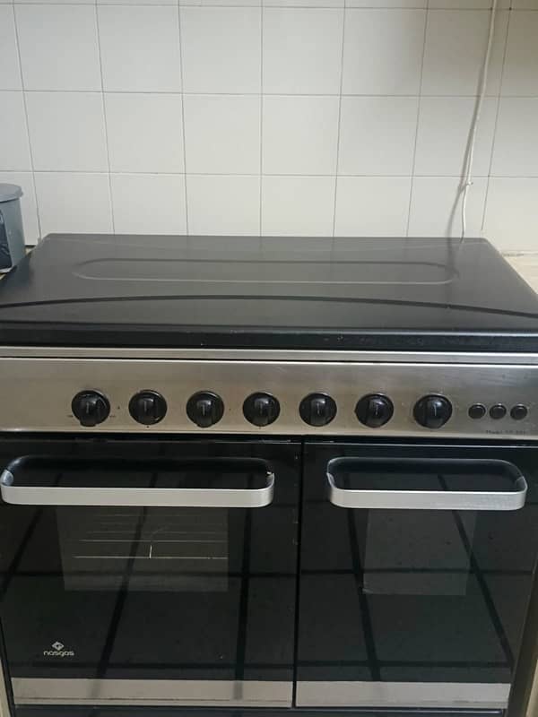 Stove with microwave 2