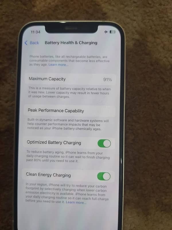 iPhone 12 jv 91health 64storage 3