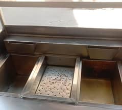 chips and samosa fryer counter new condition 1 month used