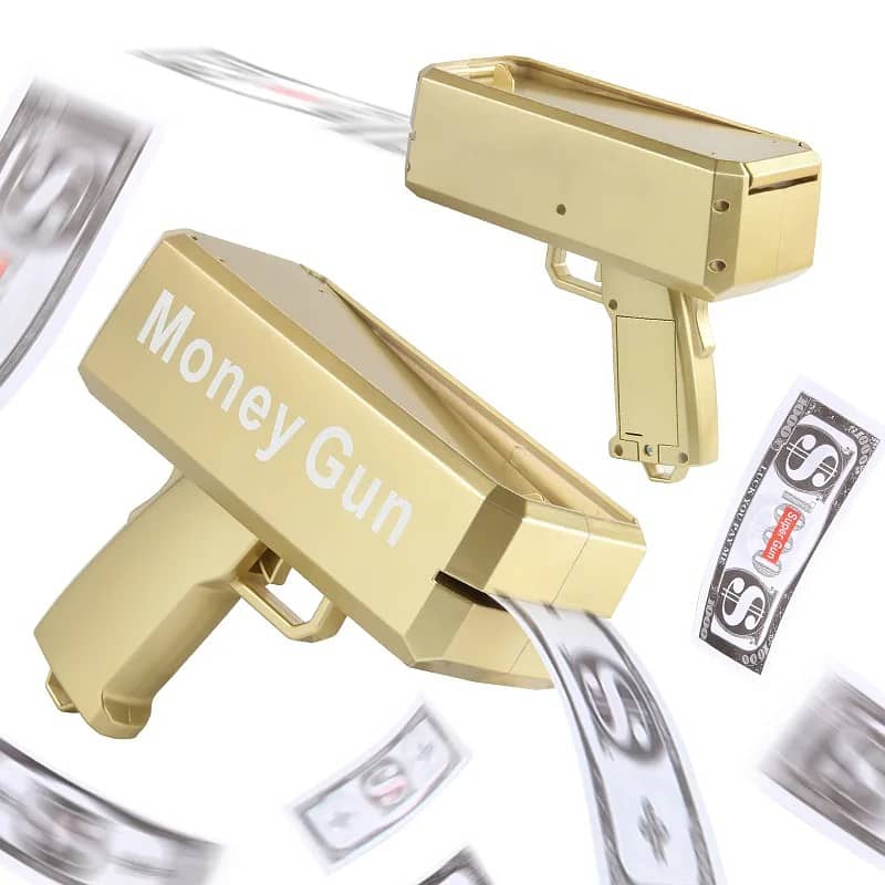 Money Gun | Cash Gun for fun on Events | Money Gun 4 Weddings in Gold 0