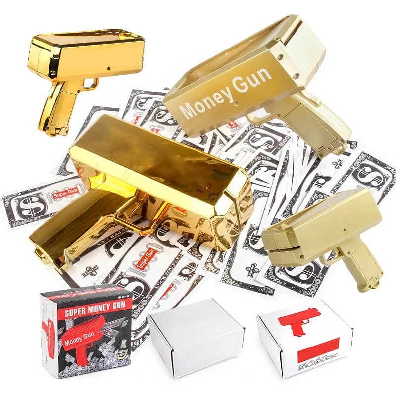 Money Gun | Cash Gun for fun on Events | Money Gun 4 Weddings in Gold 3