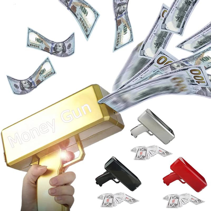 Money Rain Gun in Gold Color | Cash Gun for fun on Wedding Events 3