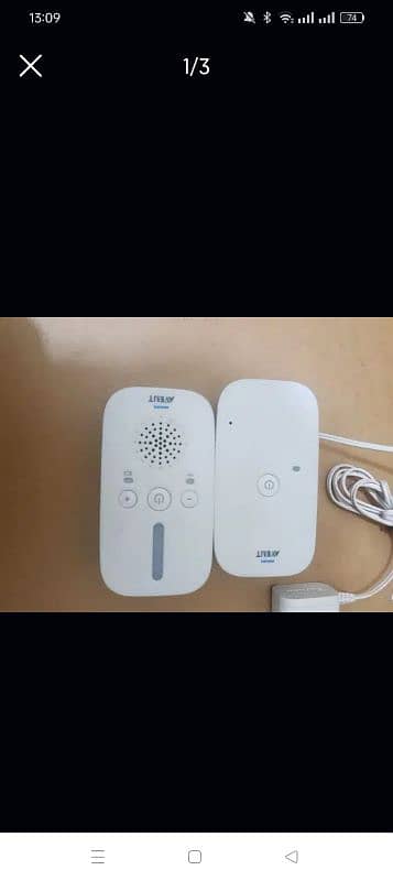 Philips AVENT Audio Baby Monitor DECT, White, SCD502/10 Audio Monitor 1