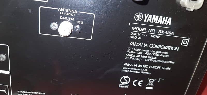 yamaha amplifier rx v6a 5