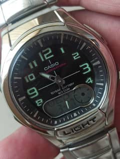 Casio illuminator Dual time watch original japan