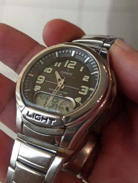 Casio illuminator Dual time watch original japan 7