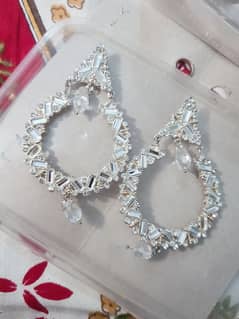 silver earings