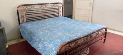 double bed with mattress for sale