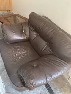 leather sofa