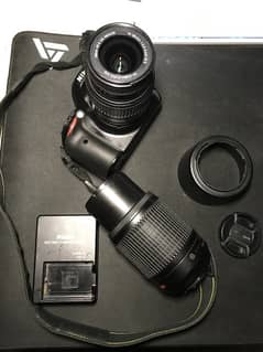 Nikon d5100 dslr camera with 1 extra lens