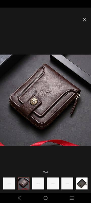 Wallet pure Leather 9 pocket 3 piece 0