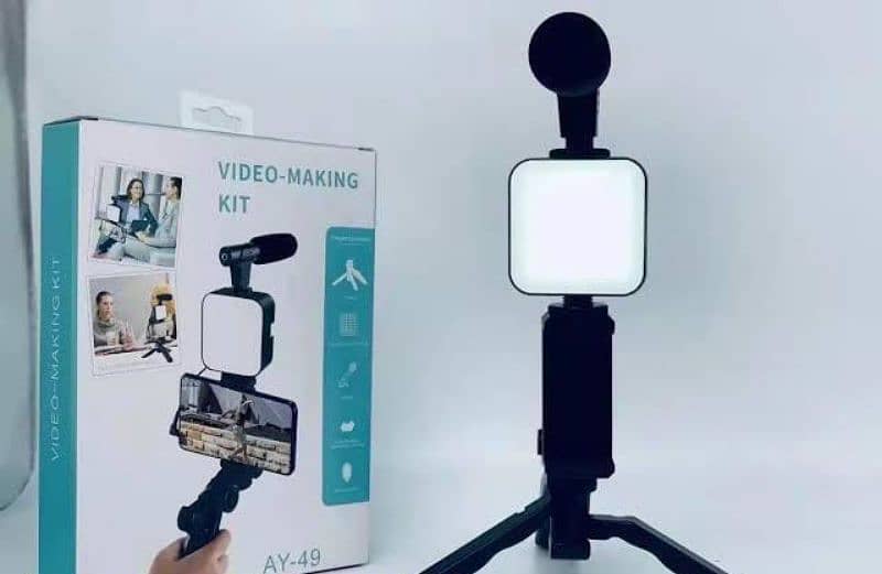 Videos making vloging kit with microphone 3