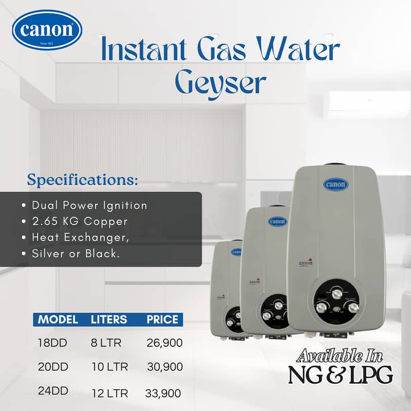 CANON Instant Gas Water Geyser 0