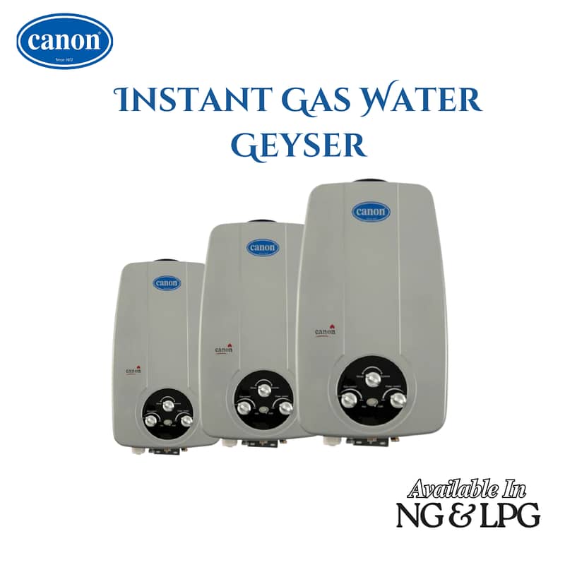 CANON Instant Gas Water Geyser 1