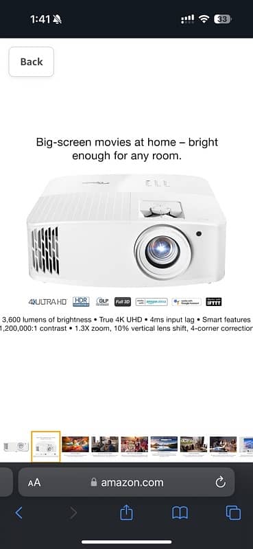 4k projector / 4k uhd / Home cinema - Home Cinema Experience 1