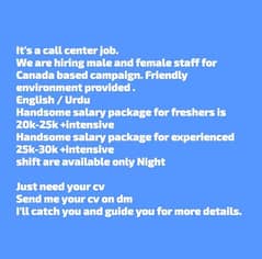 Call Centre Job