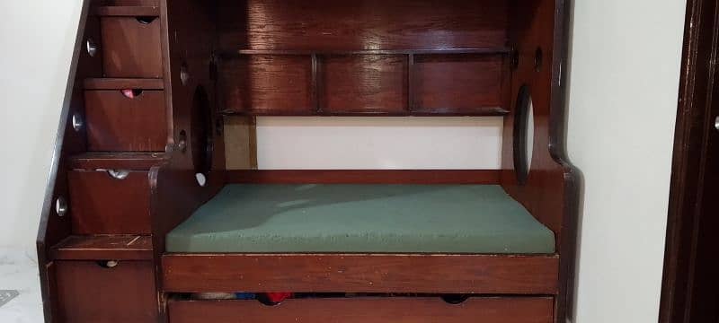 bunk bed with mattress 1