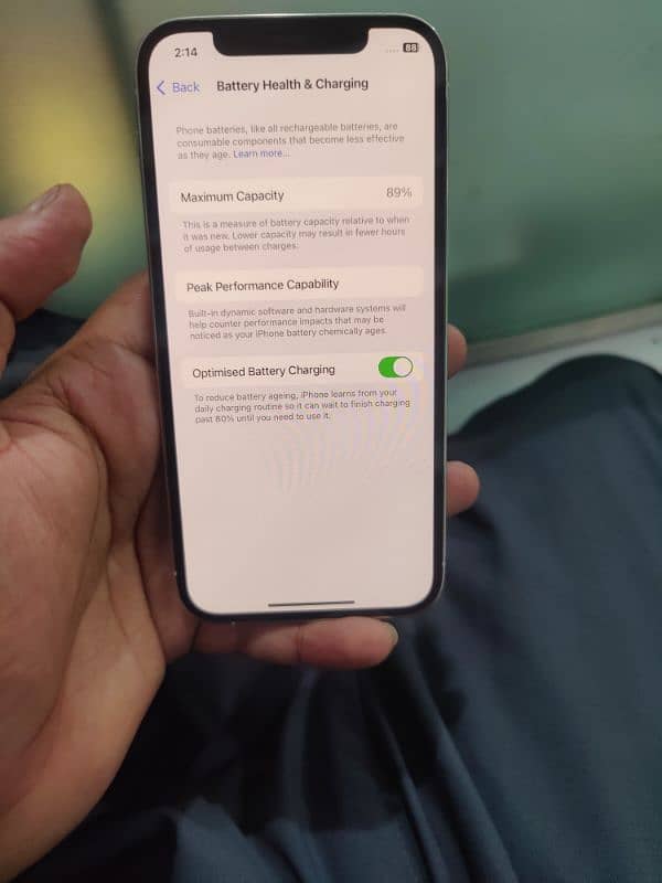 I phone 12 pro 128 Gb battery 89 face id ok non PTA 2