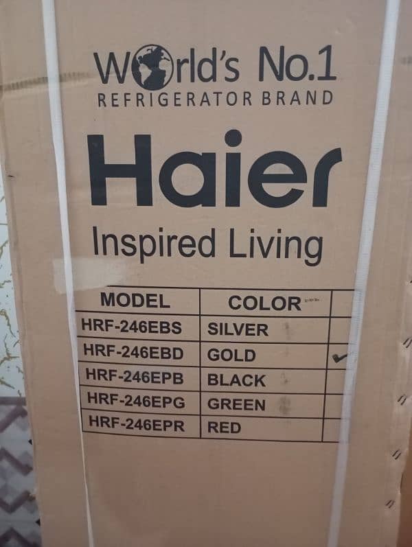 Haier Rerigerator Inverter In Goldan Colour 1