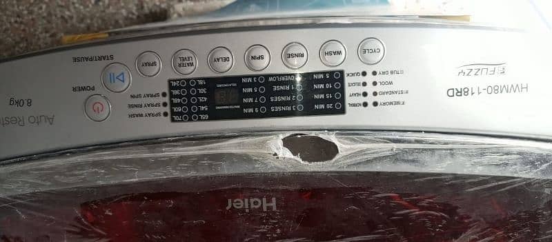 UGRENT SALE Open Box, 10/10 Haier Washing Machine Fully Automatic 8