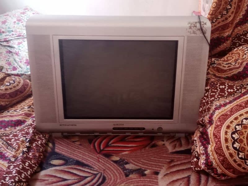 singer 21 inch big TV good condition tv/av 1