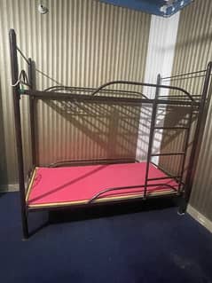 iron double bunk bed (quality)