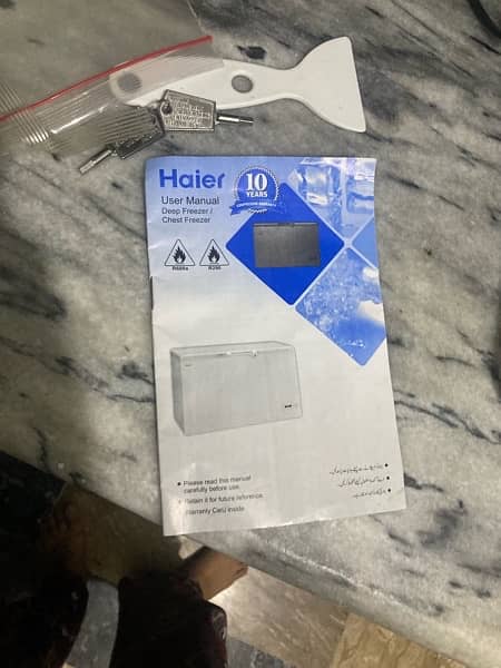 haier inverter deep freezer (fridge+freezer) inverter just like new 5