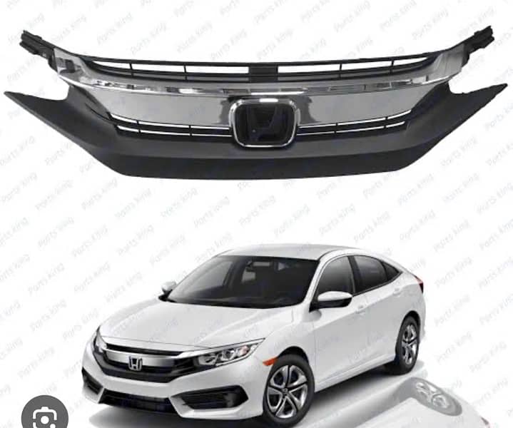 Honda Civic X Front Genuine Grill 0