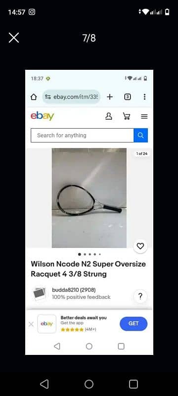 tennis Racket ORIGNAL WILSON N2 CODE 0