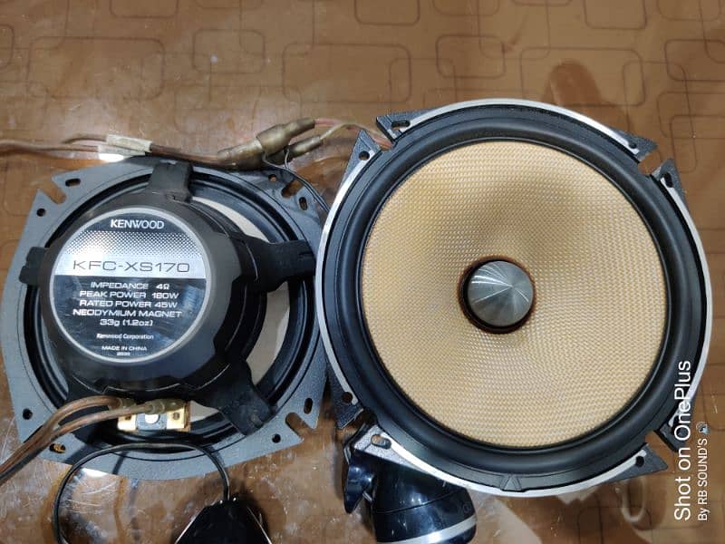 Original Kenwood Door Speakers Neodymium Magnet With Tweeters 2