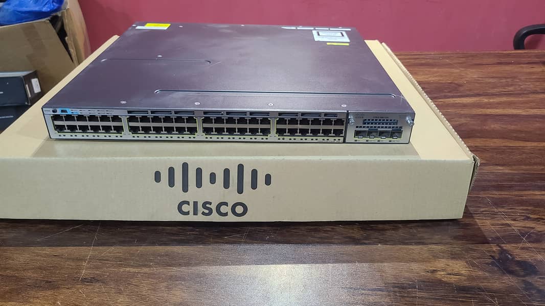 Cisco C3750-X 48 Port Gigabit PoE+10G | 10G Uplinks Ports(With Box) 3