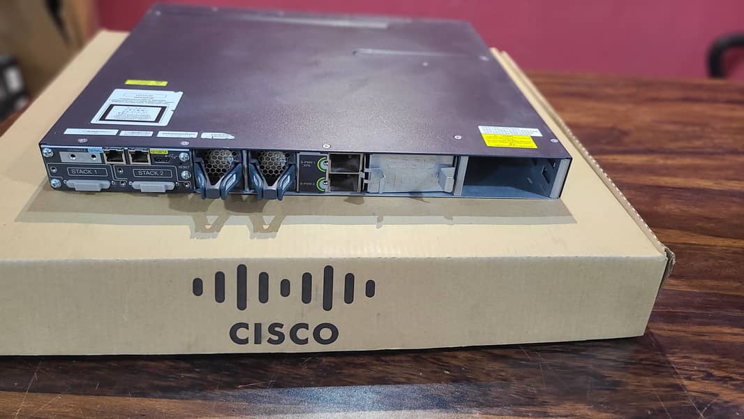 Cisco C3750-X 48 Port Gigabit PoE+10G | 10G Uplinks Ports(With Box) 6