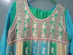 maxi type frock with shalwar and dupatta