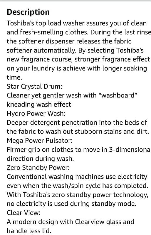 Toshiba Fully automatic washing machine 10