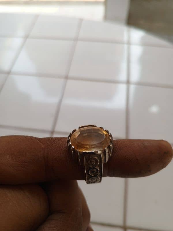 Original Yellow Pukhraj Ring 5