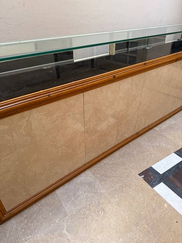 Marble Showcase Counter with Glass Top 8